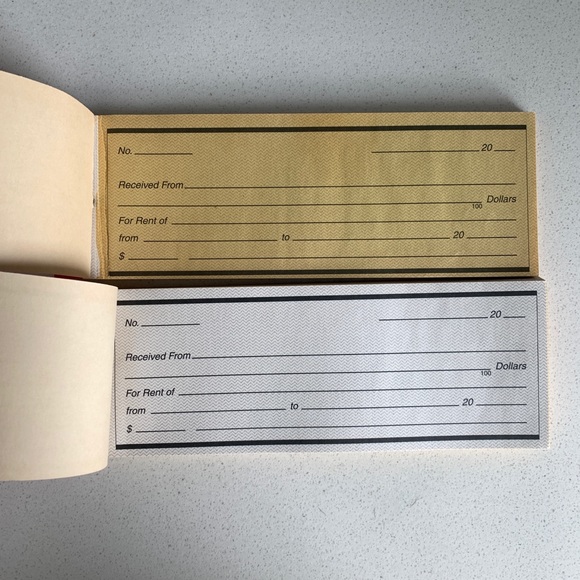 [Free If You Bundle $10+] Carbon Copy Rent Receipt Books - Picture 3 of 5